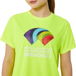 Women's ASICS World Athletics Championships Ready Set Short Sleeve - 2012C501.730 -Nike Shop 2012C501 730 GF Z1 GLB