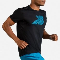 Men's Brooks Distance Graphic Short Sleeve 211320-043 -Nike Shop 211320 043 MV Distance Graphic Short Sleeve