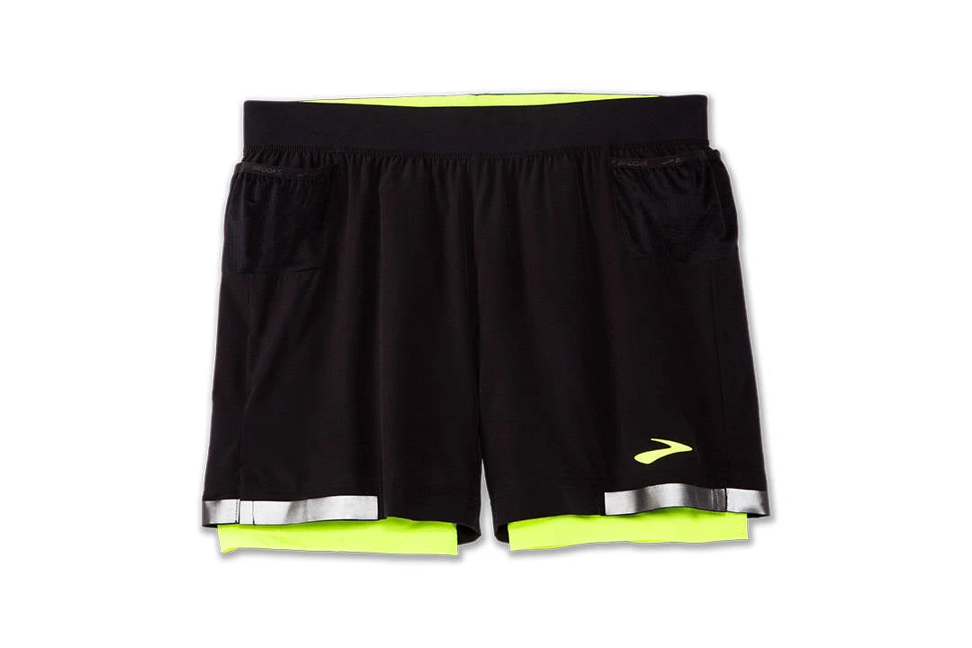Men's Brooks Carbonite 5" 2-in-1 Short Run Visible Collection 211352-070 1 Men's Brooks Carbonite 5" 2-in-1 Short Run Visible Collection 211352-070