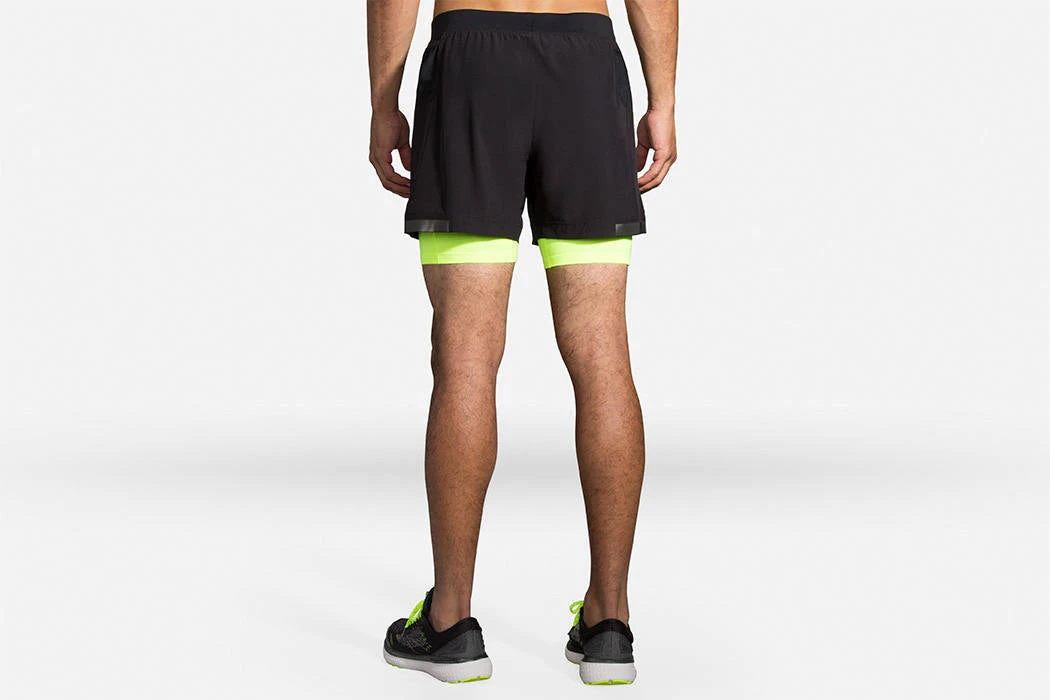 Men's Brooks Carbonite 5" 2-in-1 Short Run Visible Collection 211352-070 4 Men's Brooks Carbonite 5" 2-in-1 Short Run Visible Collection 211352-070 - Image 4