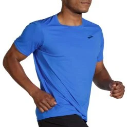 Men's Brooks Atmosphere Short Sleeve Running T-Shirt - 211383-434 -Nike Shop 211383 434 MV Atmosphere Short Sleeve