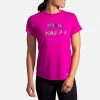 Women's Brooks Distance Graphic Short Sleeve 221469-611