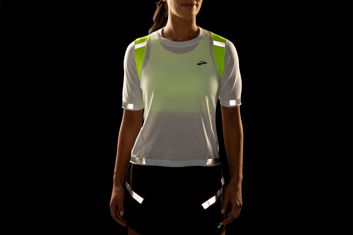 Women's Brooks Carbonite Short Sleeve Run Visible Collection - 221495-052 2 Women's Brooks Carbonite Short Sleeve Run Visible Collection - 221495-052 - Image 2