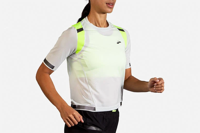 Women's Brooks Carbonite Short Sleeve Run Visible Collection - 221495-052 4 Women's Brooks Carbonite Short Sleeve Run Visible Collection - 221495-052 - Image 4
