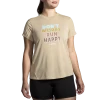 Women's Brooks Distance Graphic Short Sleeve- 221600-255 -Nike Shop 221600 255 mf distance graphic womens short sleeve running shirt