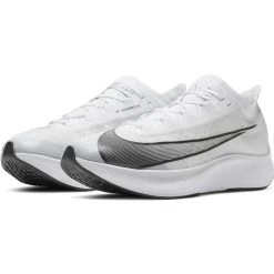 Men's Nike Zoom Fly 3 - AT8240-100 -Nike Shop AT8240 100 WHITEBLACK METALLIC WHITE E