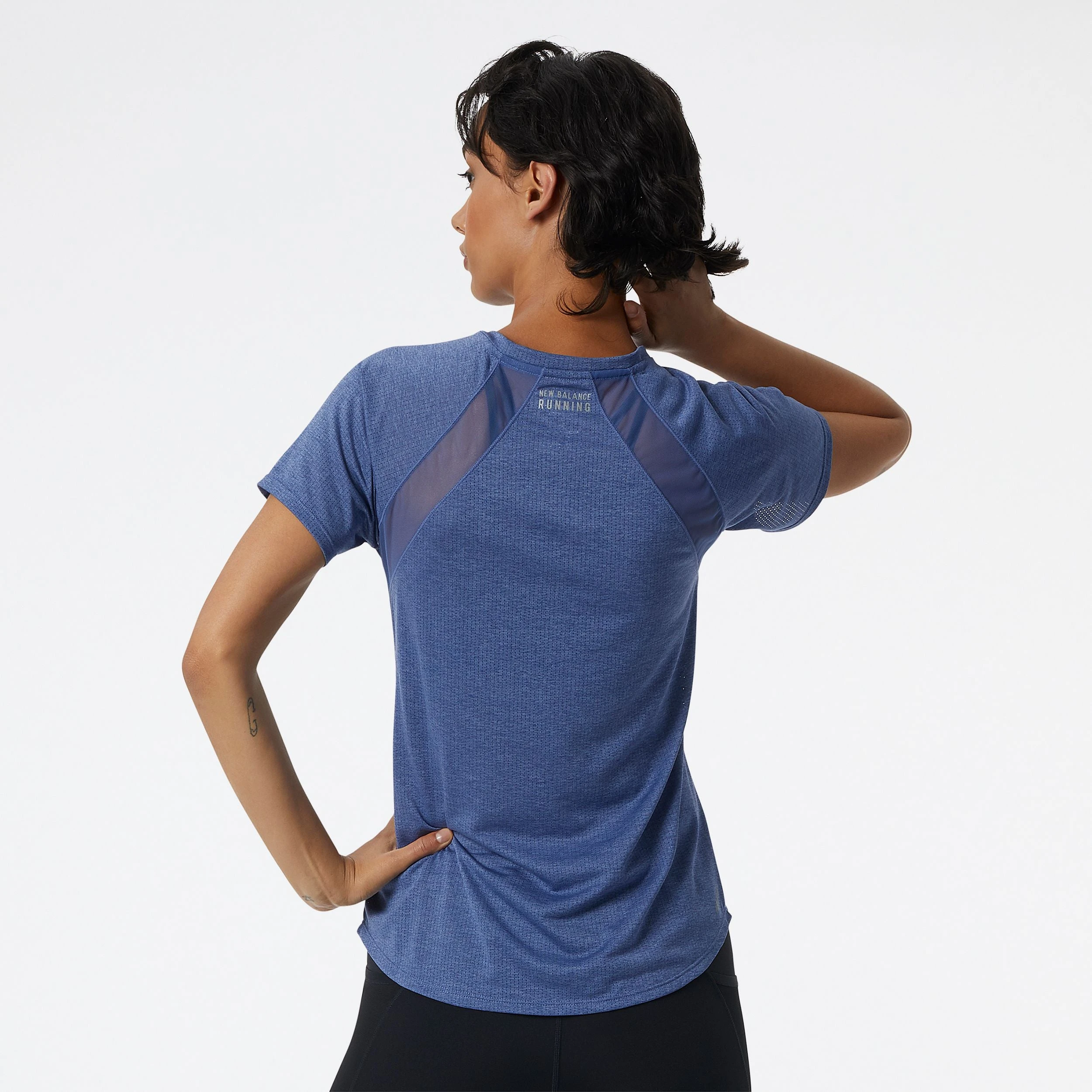 Women's New Balance Impact Run Short Sleeve - WT21262-NKH 2 Women's New Balance Impact Run Short Sleeve - WT21262-NKH - Image 2